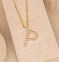 Golden Letter P Neck Chain