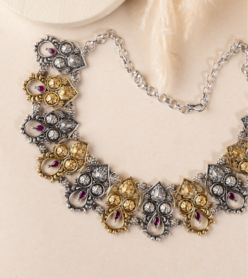 Dual-Tone Elegance Necklace