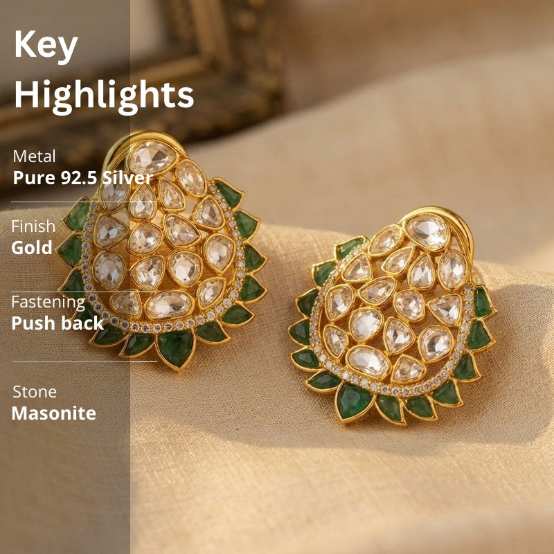 Polki Kundan Earrings