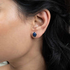 Silver Oval Studs