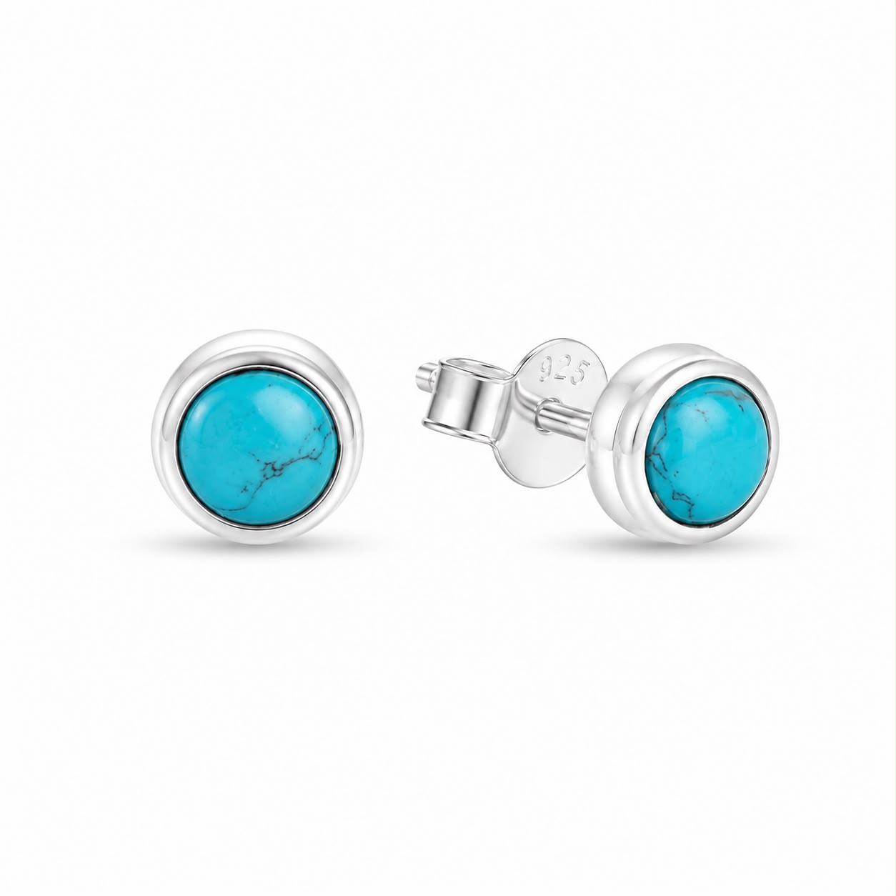 Silver Turquoise Studs