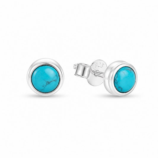 Silver Turquoise Studs