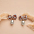 Rose Gold Bow Earrings