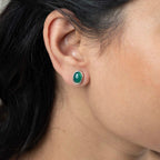 Silver Oval Studs