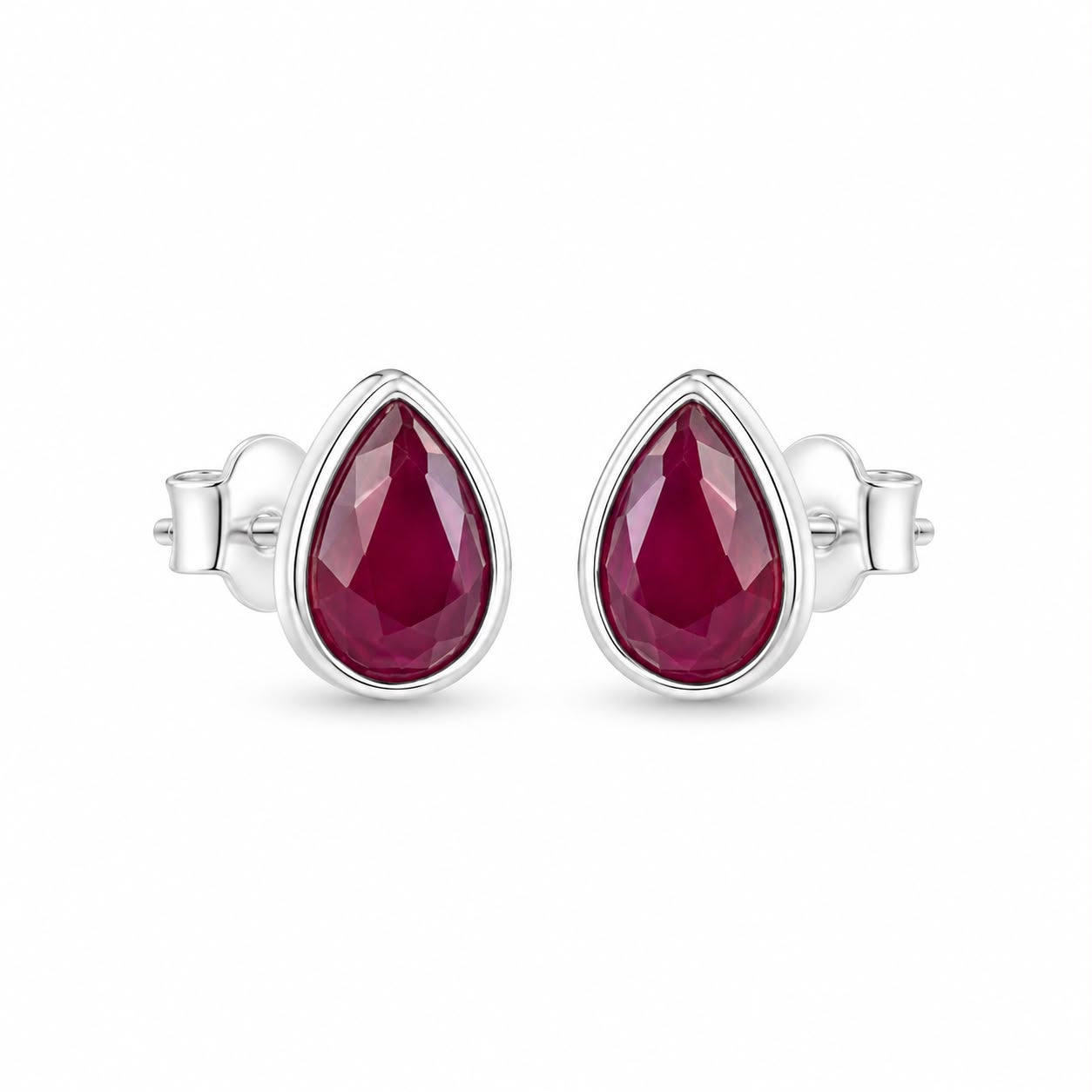 Silver Drop Studs