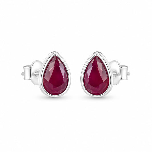 Silver Drop Studs
