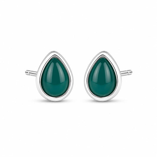 Silver Drop Studs