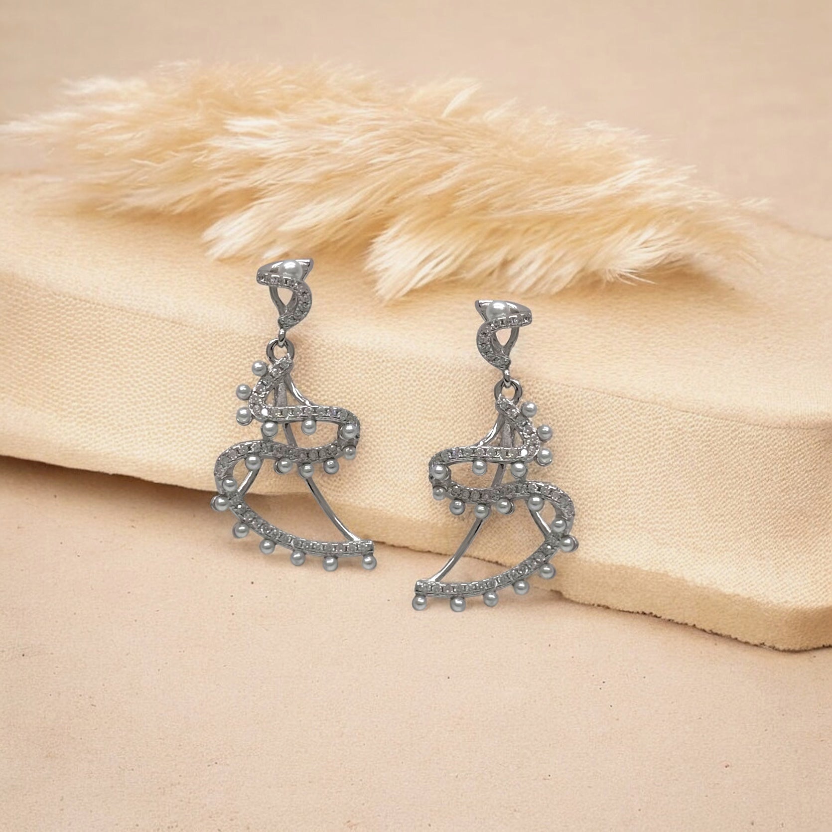 CZ Silver Earrings