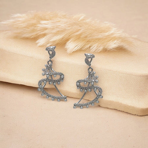 CZ Silver Earrings