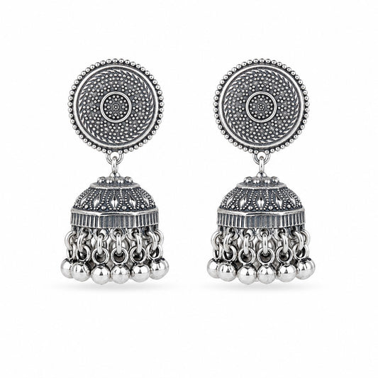 Silver Jhumka