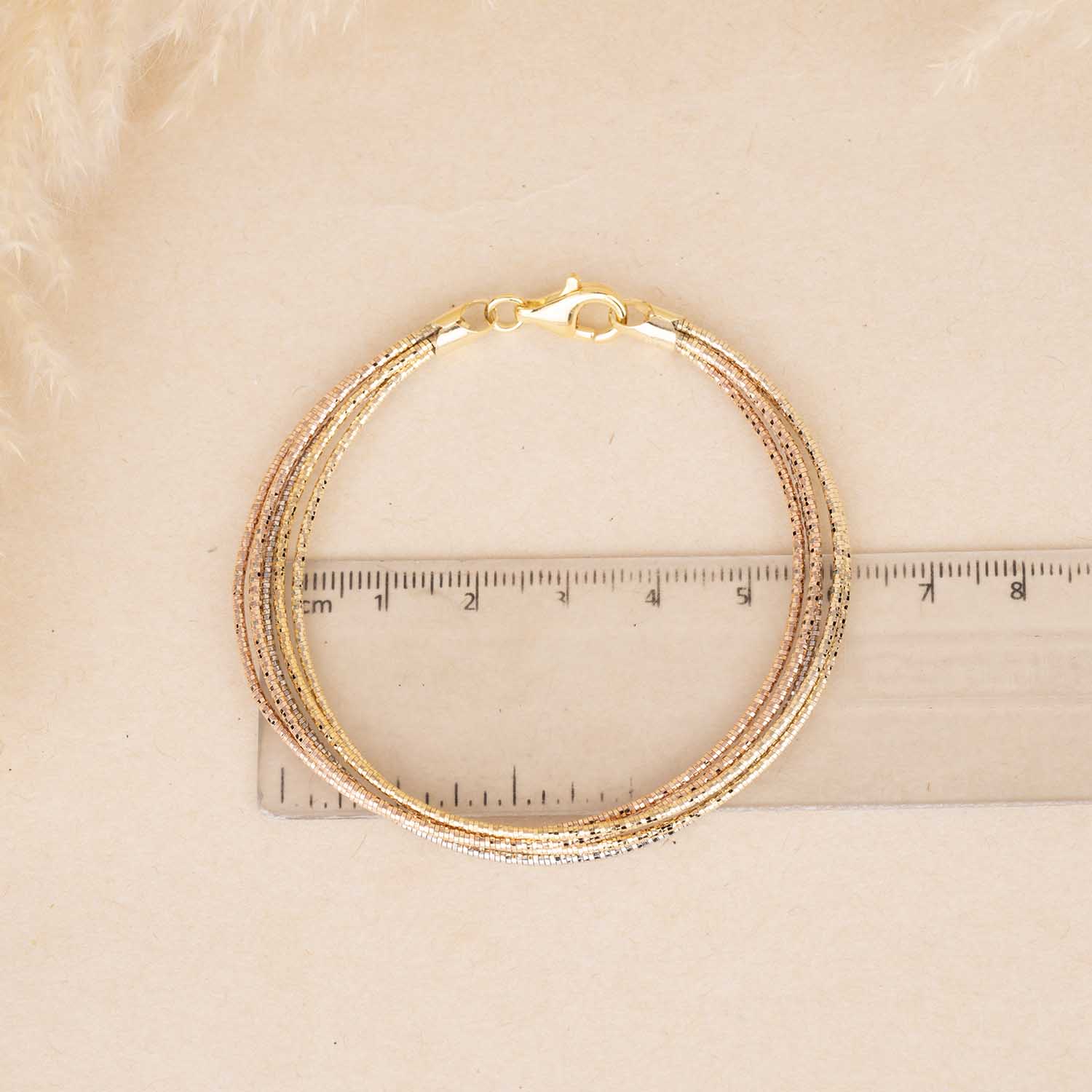 5 Lines Silver Bracelet