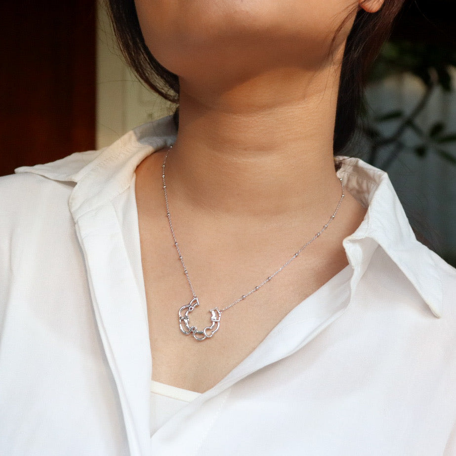 Silver Peace Neck Chain