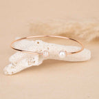 Rose Gold Pearl Cuff