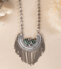 Elegant Oxidised Silver Necklace