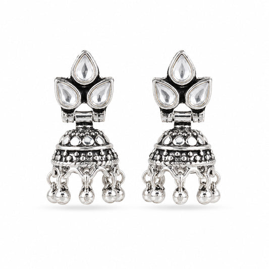 Silver Jhumka