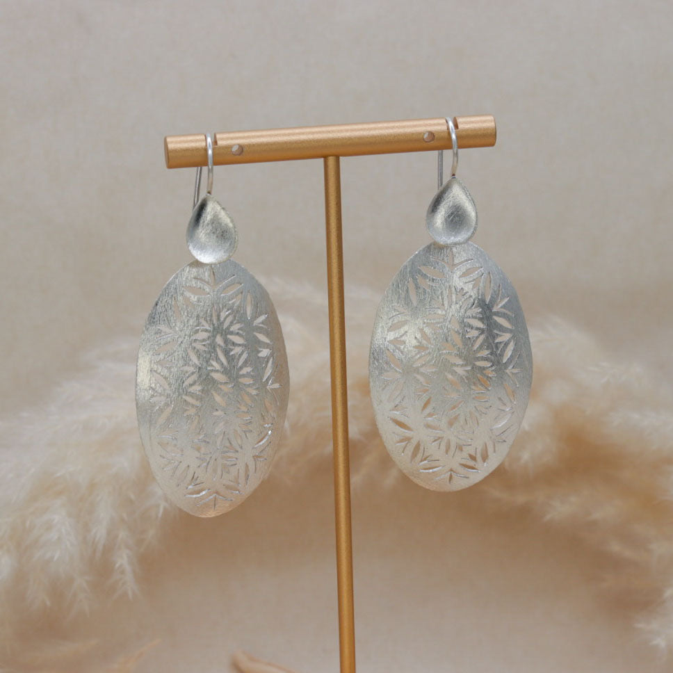 Silver Earrings.