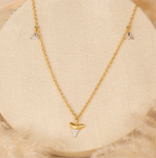Gold Dangling Triangles Chain