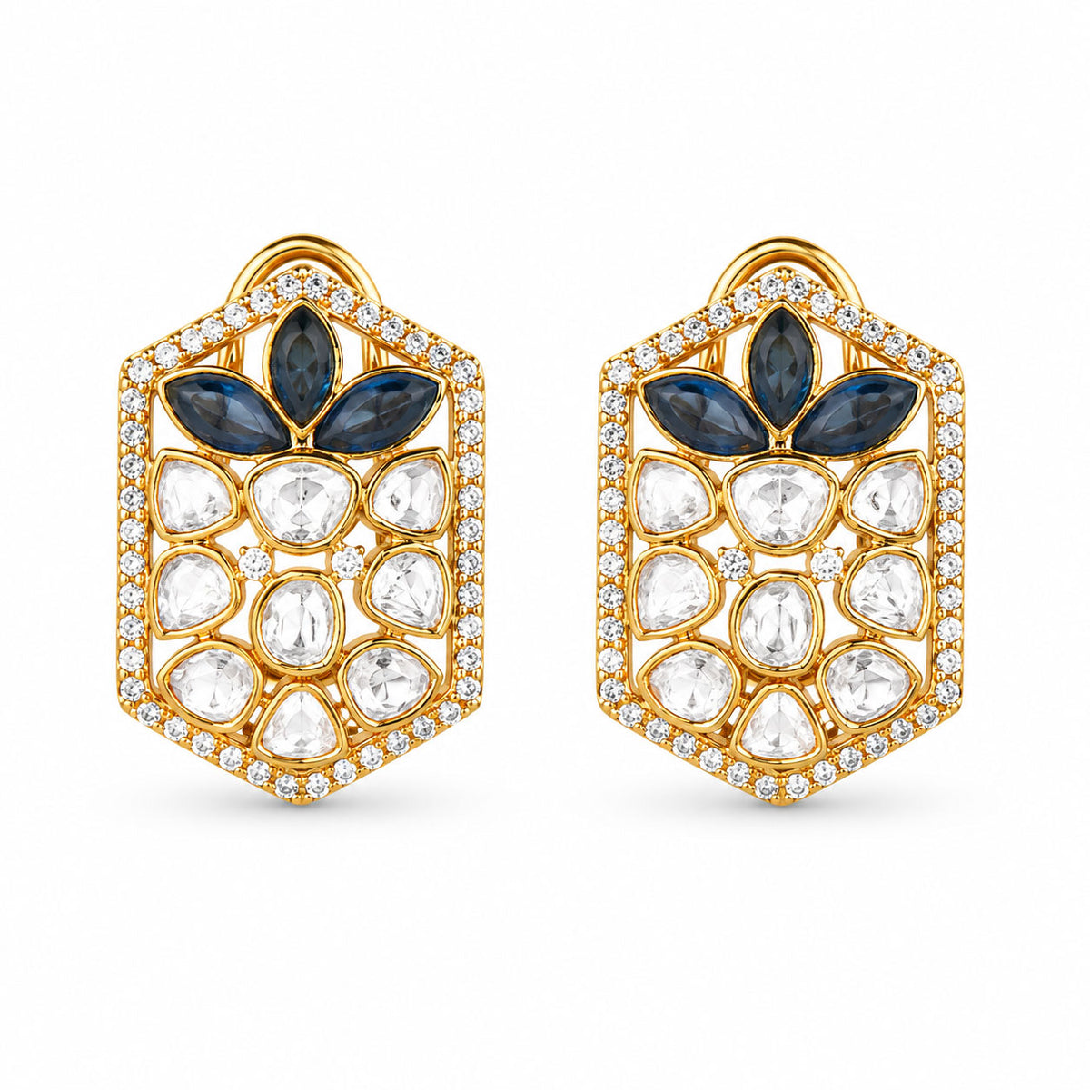 Polki Kundan Earrings
