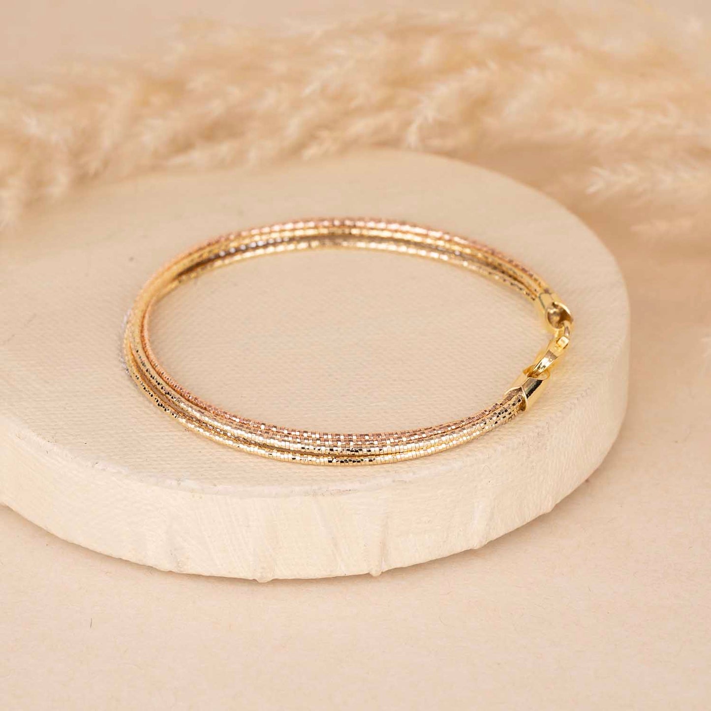 5 Lines Silver Bracelet