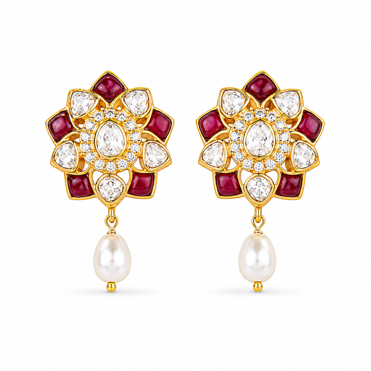 Polki Kundan Earrings