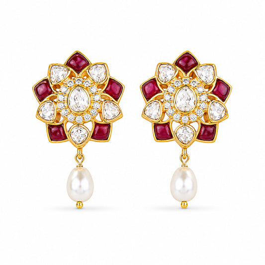 Polki Kundan Earrings
