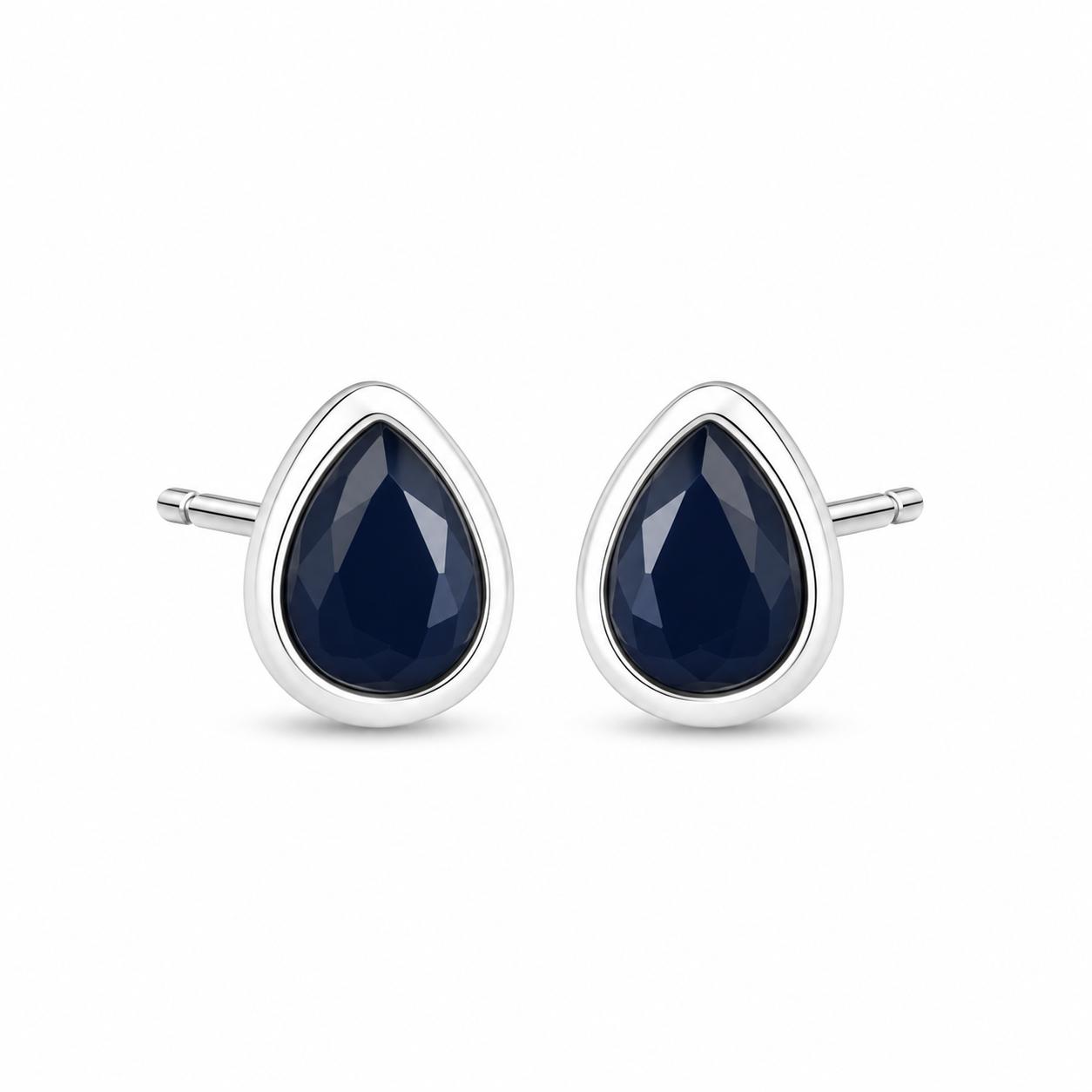 Silver Drop Studs
