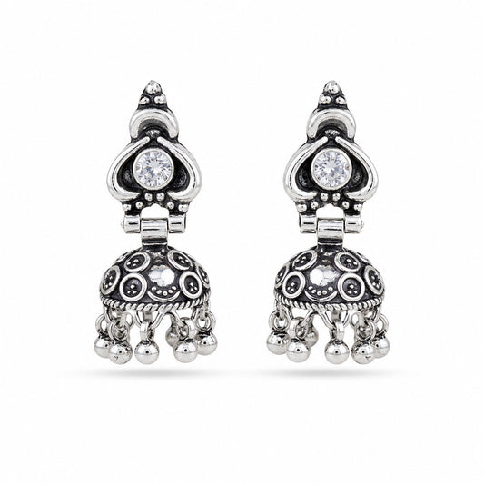 Silver Jhumka