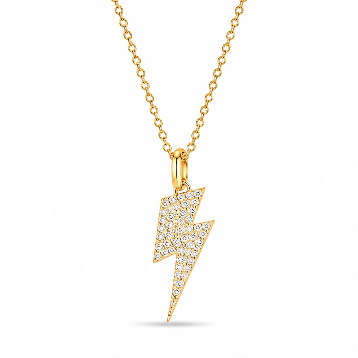 Gold Lightning Necklace