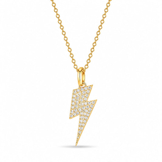 Gold Lightning Necklace
