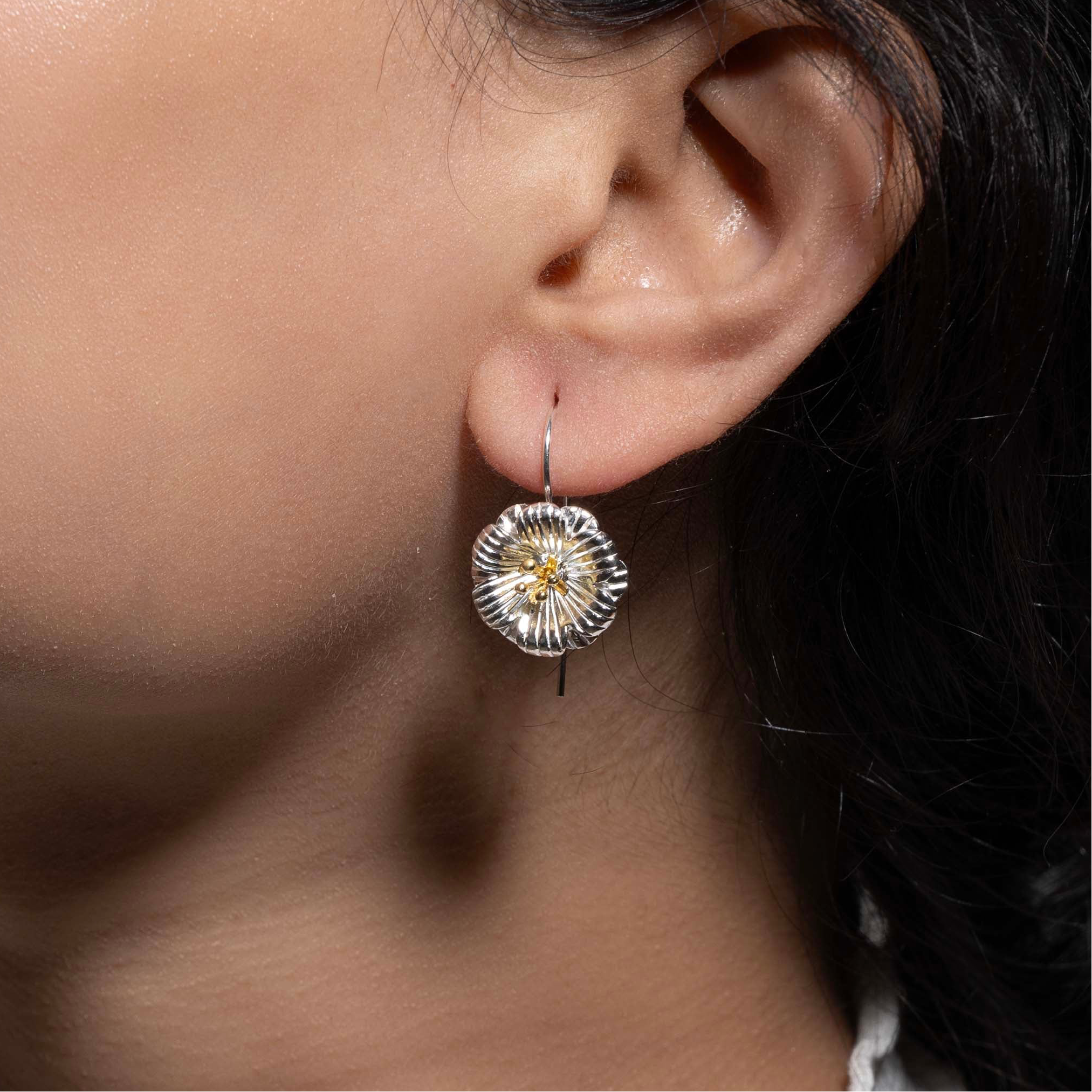 sterling silver aesthetic earrings|925 silver earrings|gift for her
