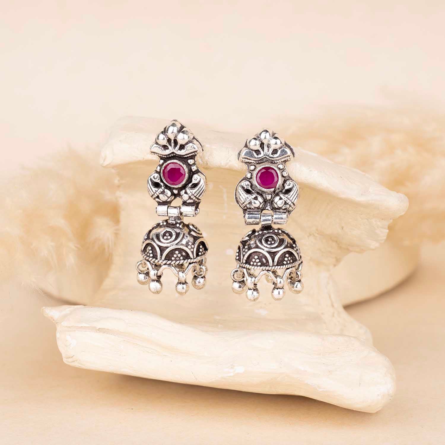 Silver Jhumka