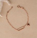Silver Rose Gold Bracelet