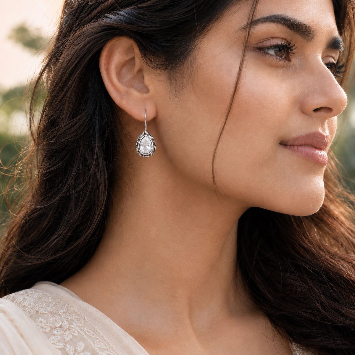 Classic Silver Drop Earrings