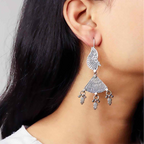 Oxidised Silver Earrings