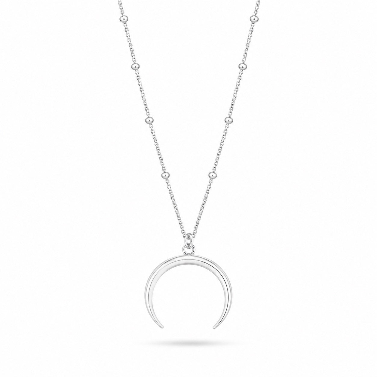 Silver Moon Neck Chain