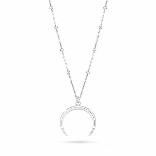 Silver Moon Neck Chain
