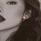 Tiny Rose Gold Earrings