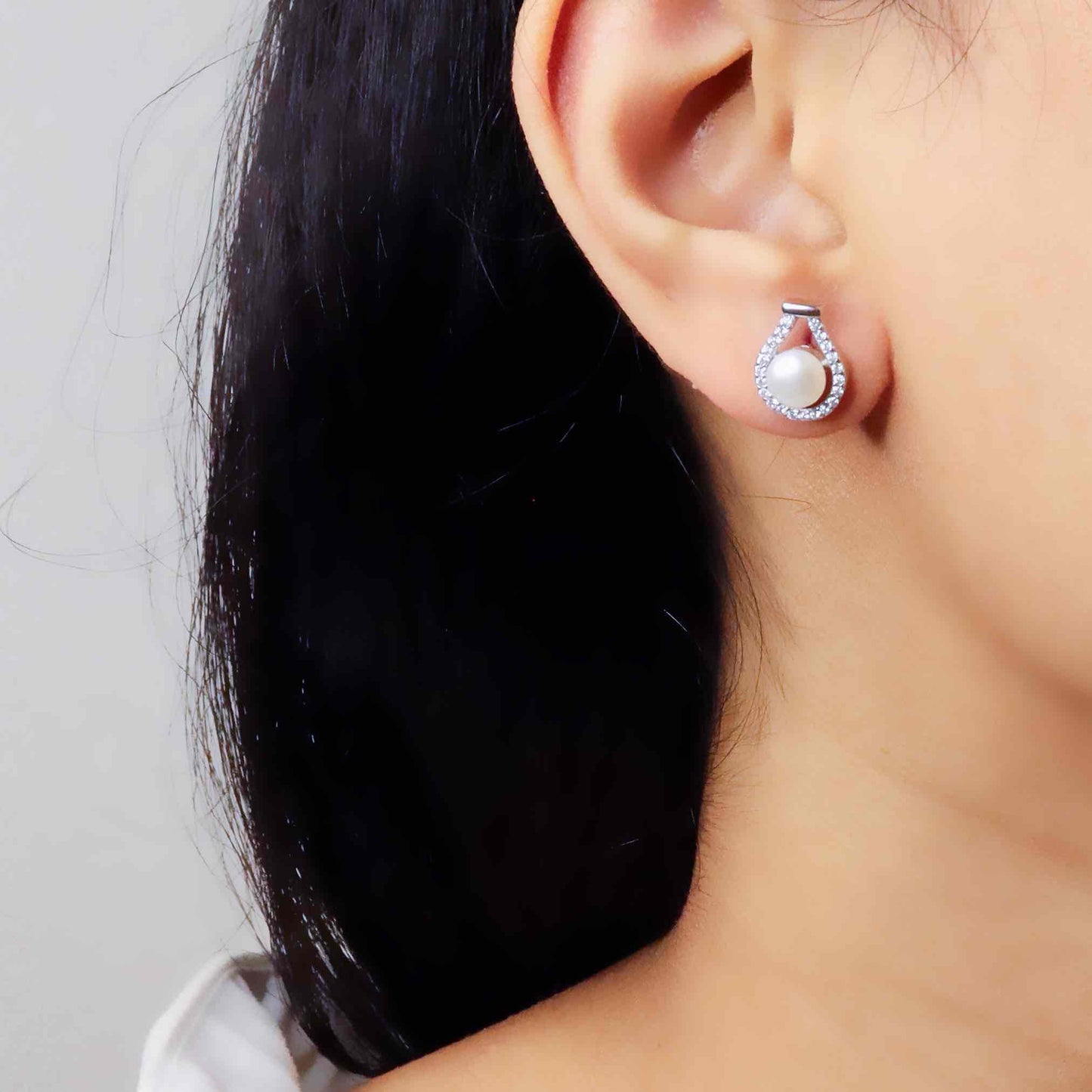 Timeless silver studs exuding simple elegance and subtle sophistication