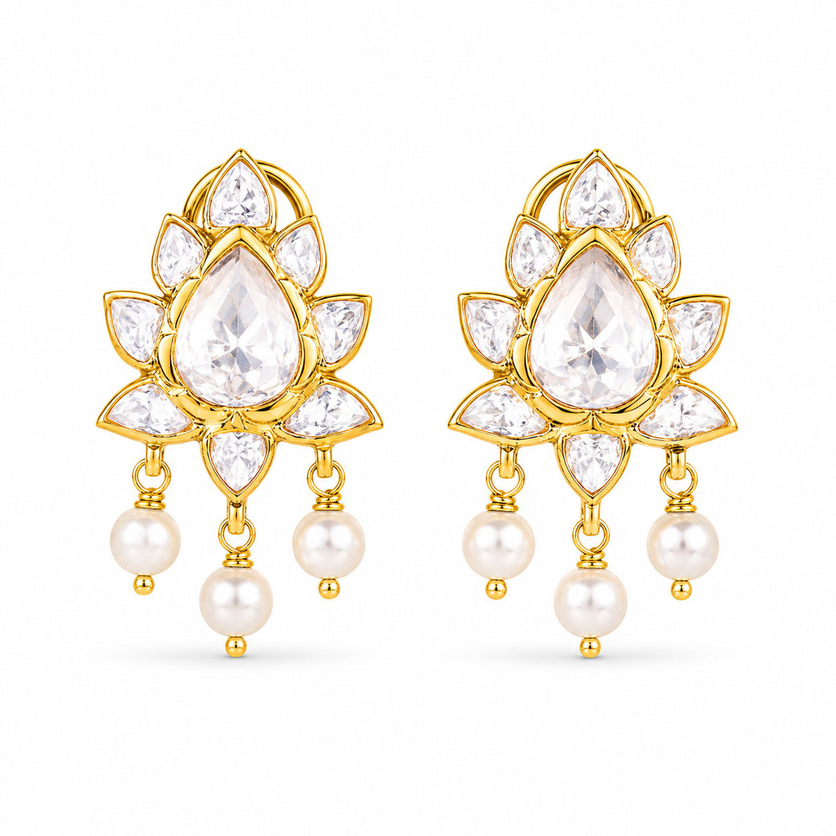 Polki Kundan Earrings