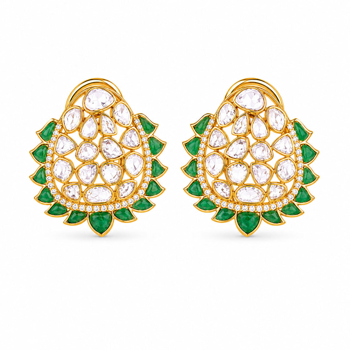 Polki Kundan Earrings