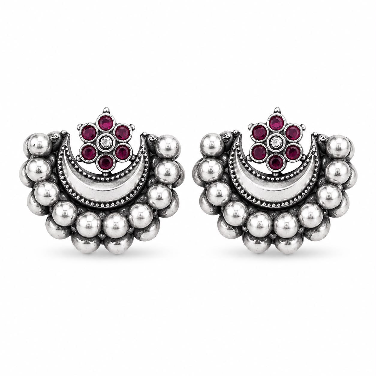 Oxidised Silver Earrings