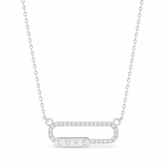 Silver Love Necklace