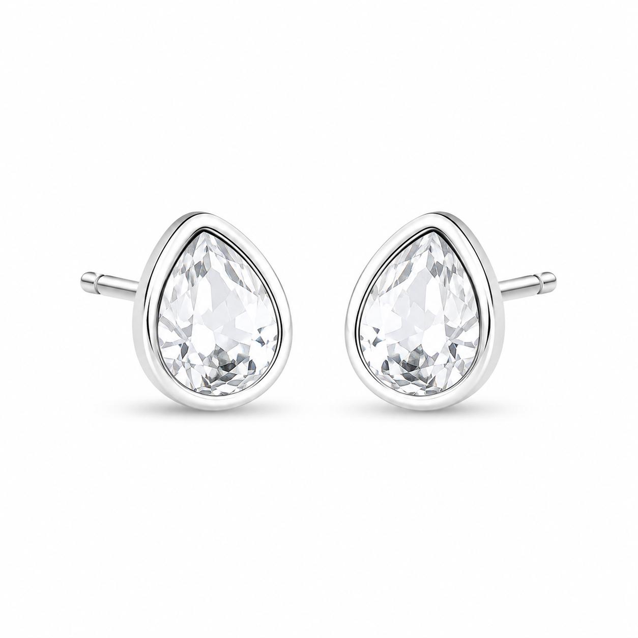 Silver Drop Studs