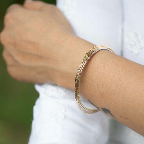 5 Lines Silver Bracelet