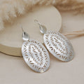 Silver Earrings.