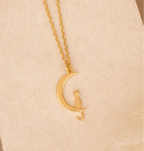 Golden Moon & Cat Neck Chain
