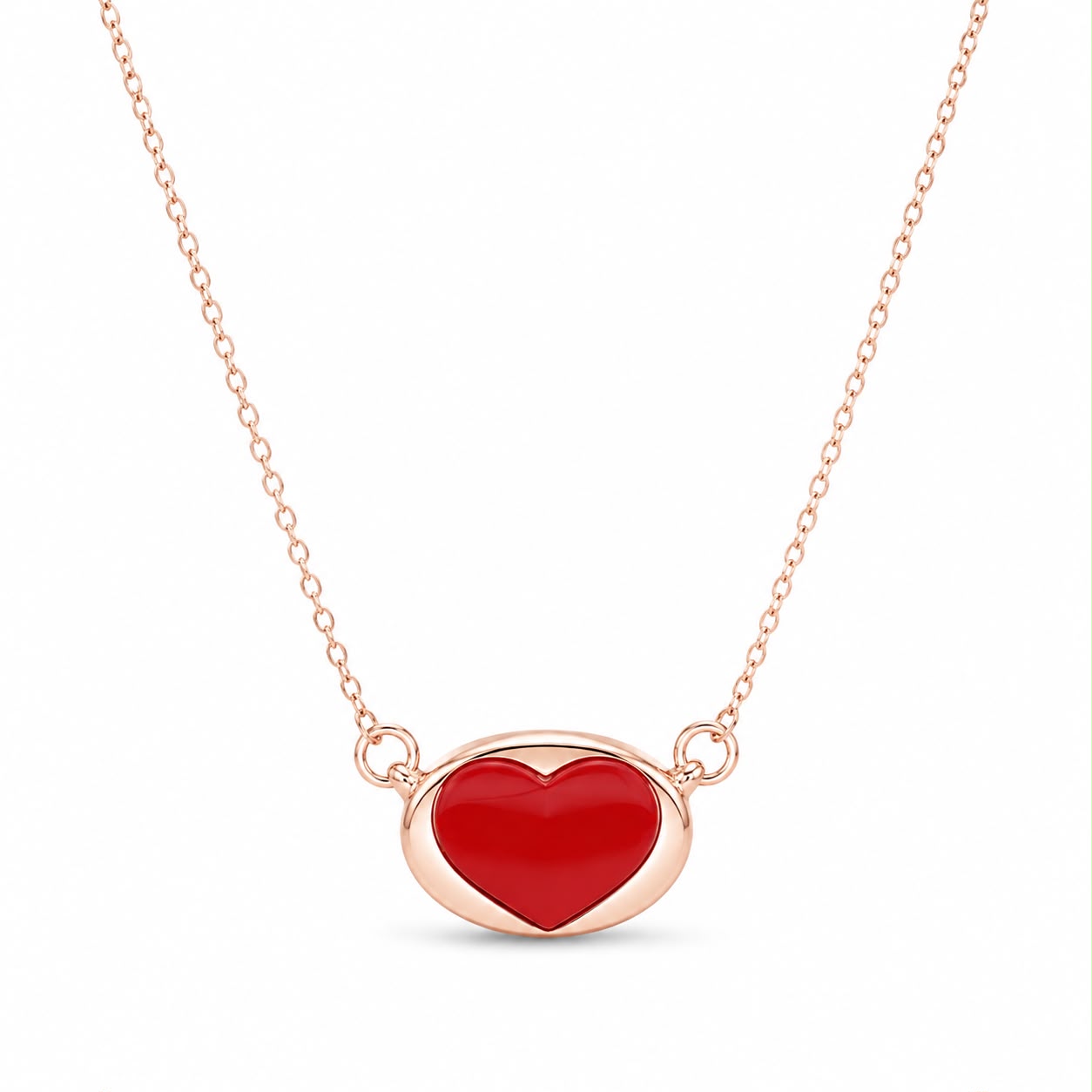 Rose Gold Heart Necklace