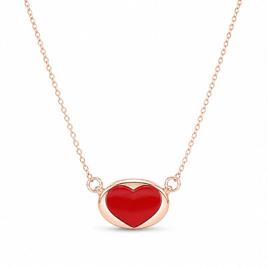 Rose Gold Heart Necklace