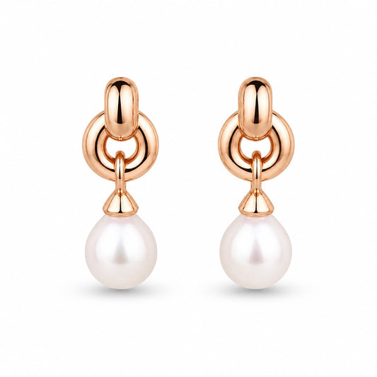 Gold Pearl Earrings