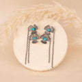 Oxidised Floral Earrings